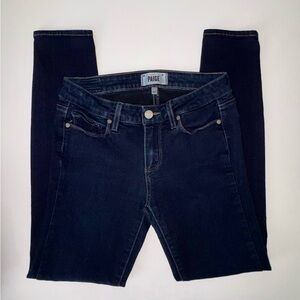 PAIGE Verdugo Ankle Skinny Jeans Dark Wash Size 27 Stretch Denim